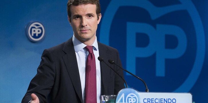 El vicesecretario de Comunicación del PP, Pablo Casado