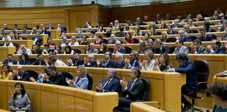 El gabinete de Rajoy asiste al pleno del Senado sobre el artículo 155