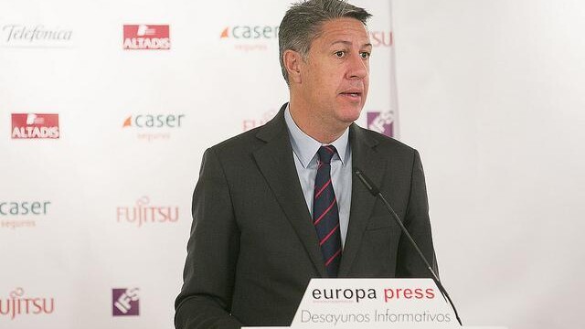 El presidente del PP de Cataluña, Xavier García Albiol, en los Desayunos Informativos de Europa Press