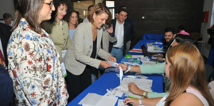 Maria Dolores de Cospedal y Diego Gago en el Congreso de Nuevas Generaciones de Castilla La Mancha