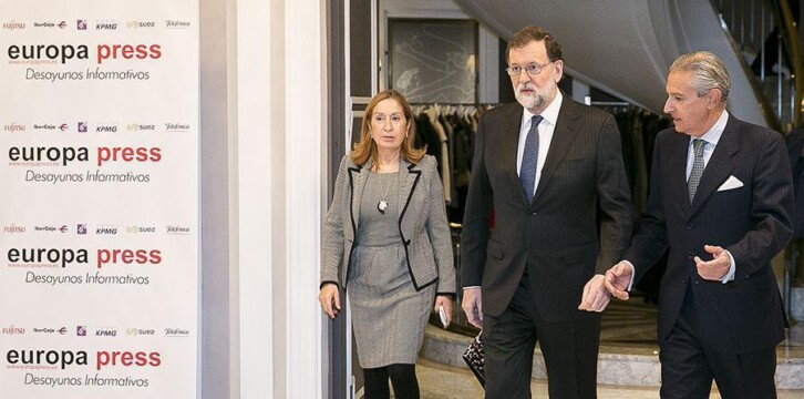 Mariano Rajoy interviene en los desayunos de Europa Press