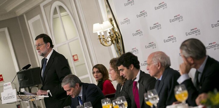 Mariano Rajoy interviene en los desayunos de Europa Press