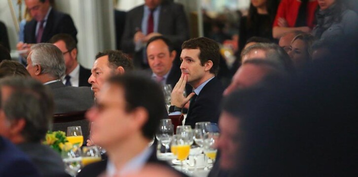 Mariano Rajoy interviene en los desayunos de Europa Press