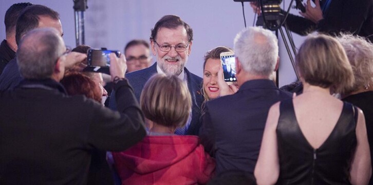 Mariano Rajoy en el acto de cierre de campaña