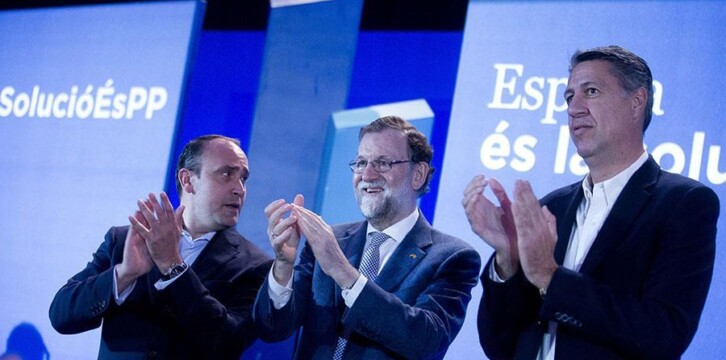 Mariano Rajoy en el acto de cierre de campaña