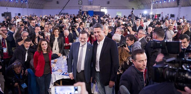 Mariano Rajoy en el acto de cierre de campaña