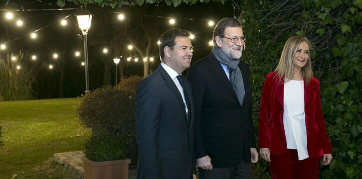 Mariano Rajoy interviene en la cena de Navidad del PP de Madrid