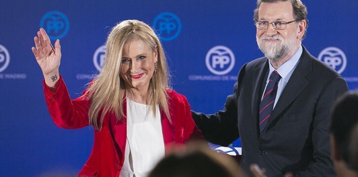 Mariano Rajoy interviene en la cena de Navidad del PP de Madrid