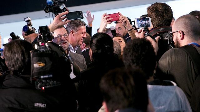 Mariano Rajoy y Xavi García Albiol, en un acto en Lleida