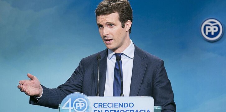 El vicesecretario de Comunicación del PP, Pablo Casado