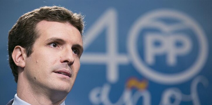 El vicesecretario de Comunicación del PP, Pablo Casado
