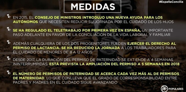 Medidas para asegurar la conciliación laboral y familiar