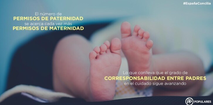 El número de permisos de paternidad se acerca cada vez más a los permisos de maternidad