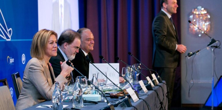 Manfred Weber durante su intervención