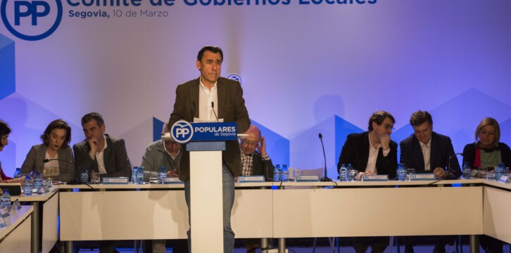 El coordinador general del PP, Fernando Martínez Maíllo, en el Comité de Gobiernos Locales del PP