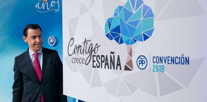 Coordinador General Martínez Maillo durante la rueda de prensa