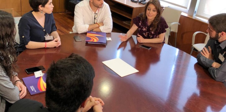 Andrea Levy se reúne con Jóvenes de Sociedad Civil de Cataluña