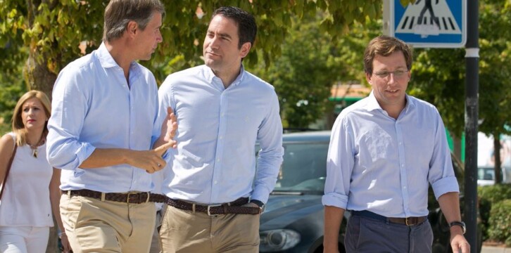 Teodoro García Egea en el acto de la campaña 