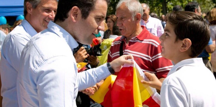 Teodoro García Egea en el acto 