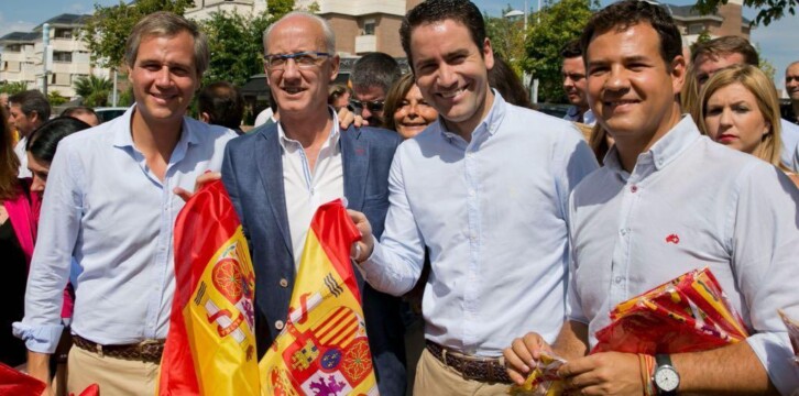 Teodoro García Egea en el acto 