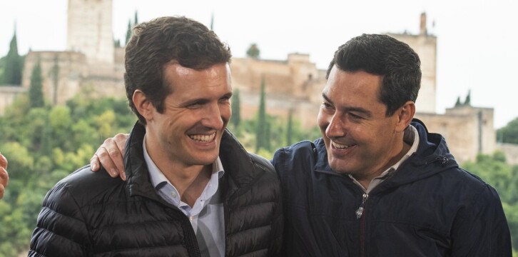 Pablo Casado y Juanma Moreno