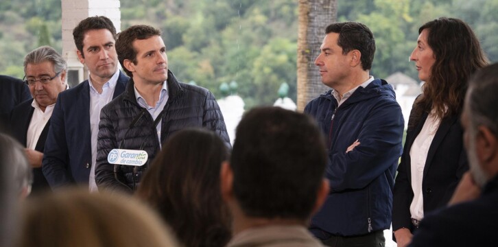 Pablo casado interviene en el acto de presentación de los cabeza de lista del PP para las elecciones andaluzas