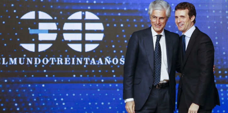 Fotos presidente Pablo Casado Foro El Mundo