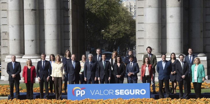Pablo Casado en el acto de presentación de la candidatura del PP por Madrid