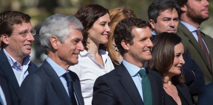 Pablo Casado en el acto de presentación de la candidatura del PP por Madrid