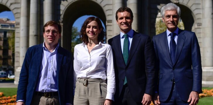 Pablo Casado en el acto de presentación de la candidatura del PP por Madrid