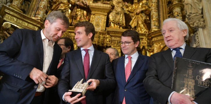 Pablo Casado en su visita a Burgos y a la agencia de noticias ICAL