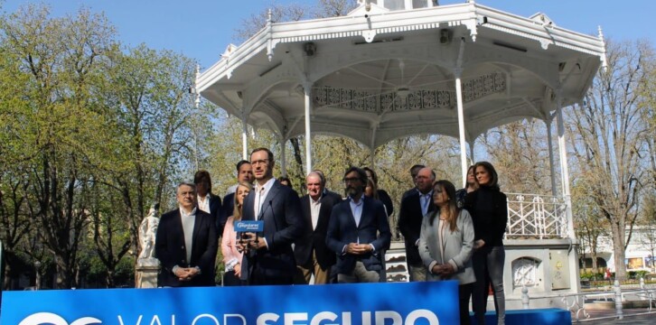 Javier Maroto en la presentacion de candidatos al Congreso y el Senado por Álava