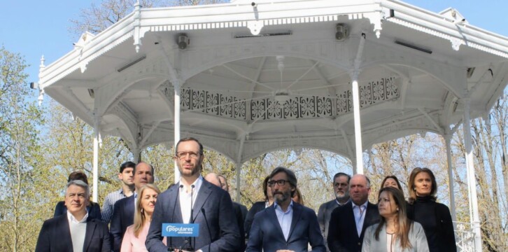 Javier Maroto en la presentacion de candidatos al Congreso y el Senado por Álava
