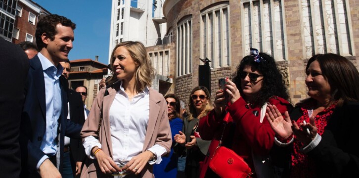 Pablo Casado, en un encuentro con los candidatos de la zona del 