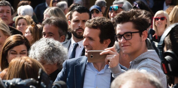 Pablo Casado, en un encuentro con los candidatos de la zona del 