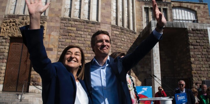 Pablo Casado, en un encuentro con los candidatos de la zona del 