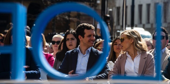 Pablo Casado, en un encuentro con los candidatos de la zona del 