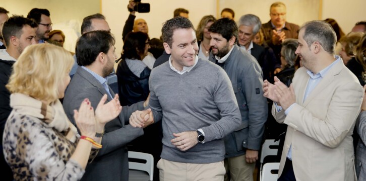 Teodoro García Egea en el acto del 40 aniversario del trasvase Tajo-Segura