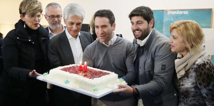 Teodoro García Egea en el acto del 40 aniversario del trasvase Tajo-Segura