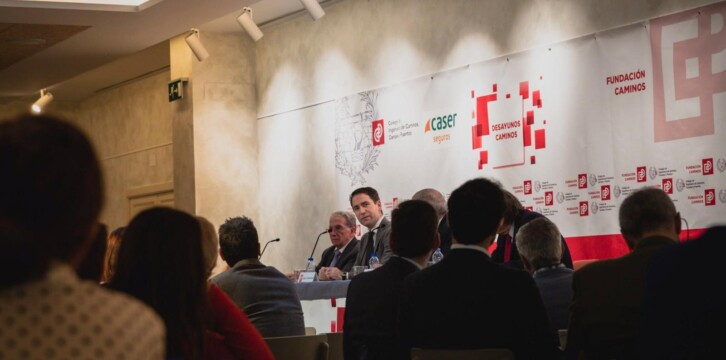 Teodoro García Egea en el Colegio de Ingenieros de Caminos