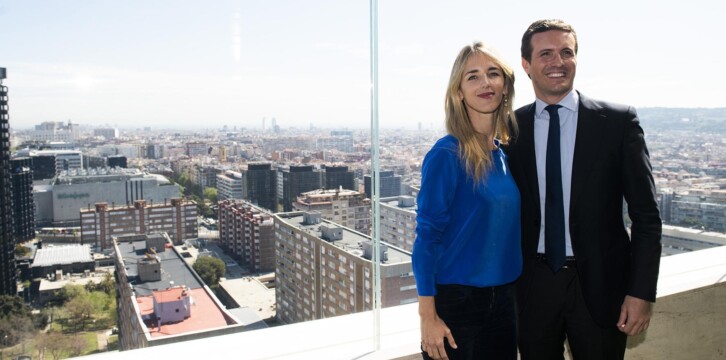 Pablo Casado en la presentación del programa electoral en Barcelona