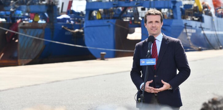 Pablo Casado en su visita a Gran Canaria