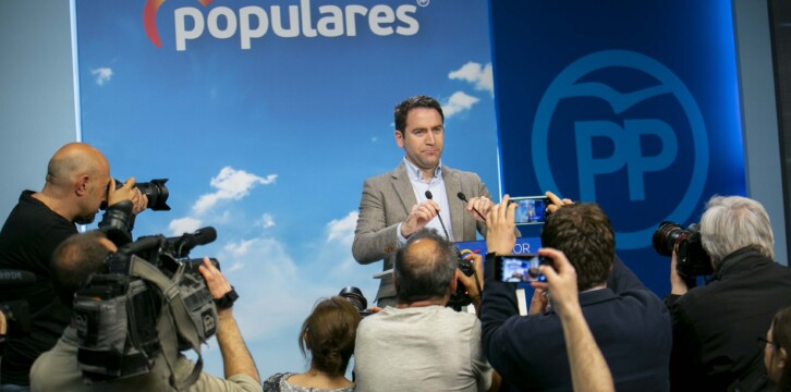 Teodoro García Egea rueda de prensa