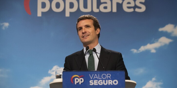 Pablo Casado en rueda de prensa Valoración Resultados Electorales
