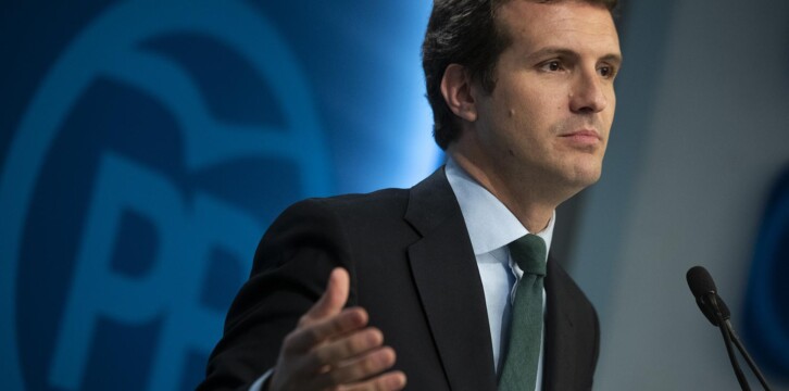 Pablo Casado en rueda de prensa Valoración Resultados Electorales