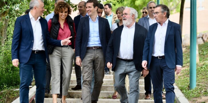 Pablo Casado en la presentación del programa electoral europeo en Zaragoza
