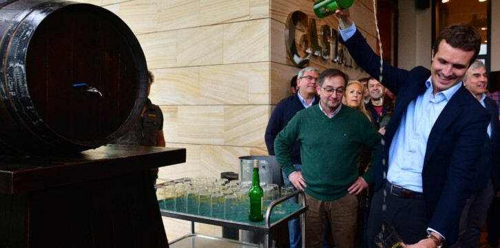 Pablo Casado en Villaviciosa (Asturias)