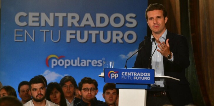 Pablo Casado en Villaviciosa (Asturias)
