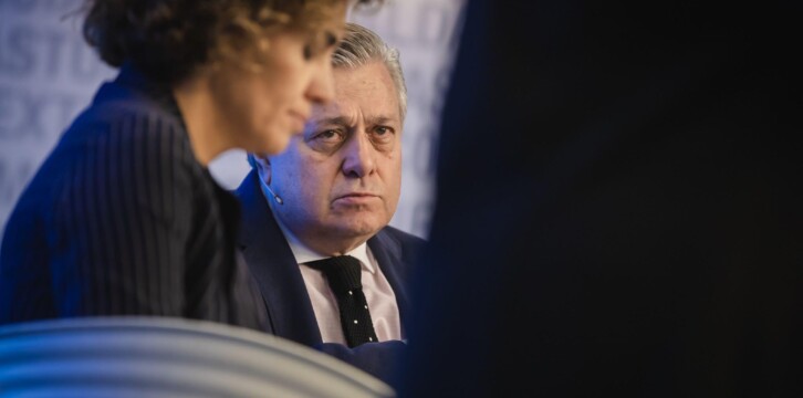 Dolors Montserrat en el acto con venezolanos residentes en Madrid, junto a Leopoldo López