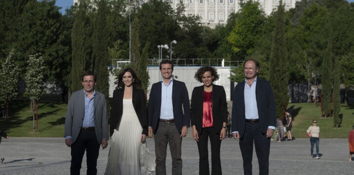 Pablo Casado en el cierre de campaña en Madrid